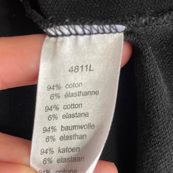 Lacoste Black Sleeveless Shirt Dress Medium - Picture 4 of 5